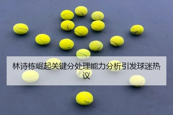 林诗栋崛起关键分处理能力分析引发球迷热议